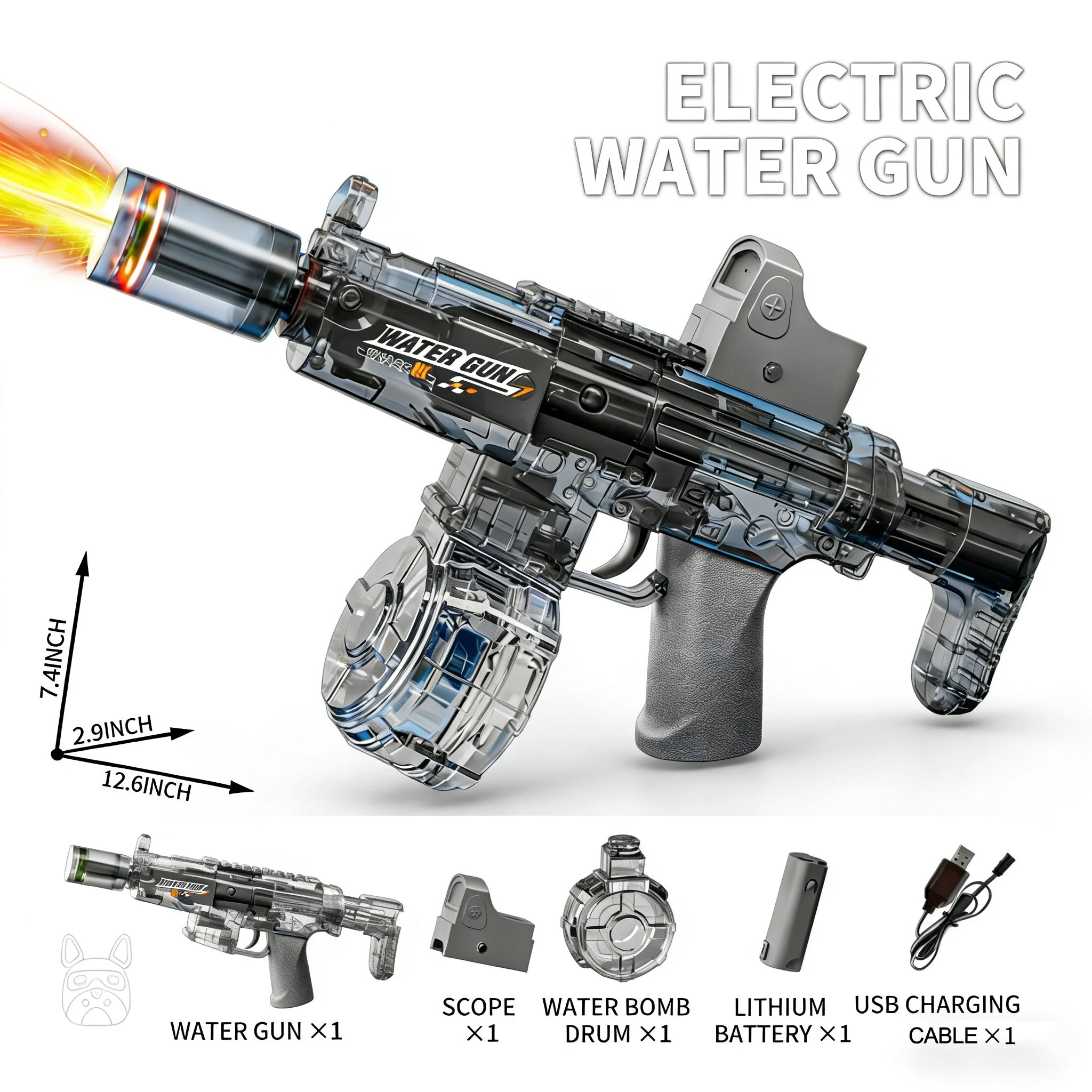 HydroStorm M416 - Pistola ad Acqua Elettrica Automatica